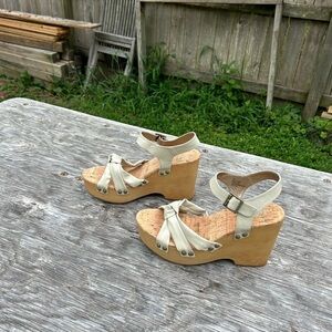 - Korks Women's Dawson Wedge Platform Sandals Off White Size‎ 10